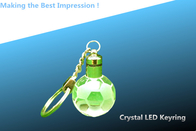 China LED crystal keychain/crystal LED keyring/globe LED keyring/CRYSTAL GLOBE LED key CHAIN factory