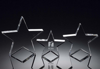 China standing crystal star award/lone star/star trophy/blank crystal star award/crystal star factory