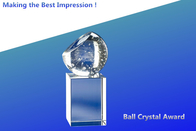 China blank crystal ball award/3d laser crystal ball/2d laser crystal globe award/crystal trophy factory
