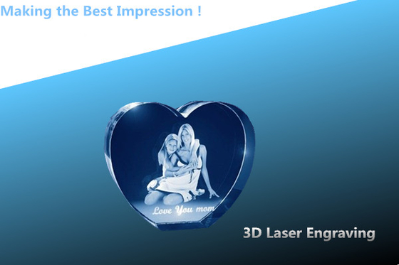 China 3D laser CRYSTAL/crystal photo frame/laser engraving photo frame/heart shaped photo frame distributor