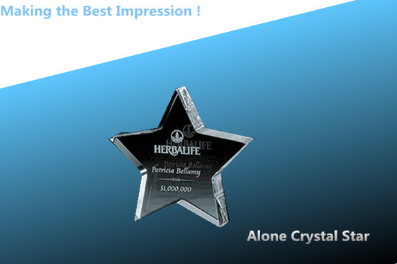 China glass star/crystal star/alone star/crystal stars award/crystal lonely star/glass stars distributor