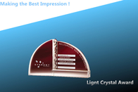 optic crystal merit award/crystal book award/crystal book trophy/crystal award