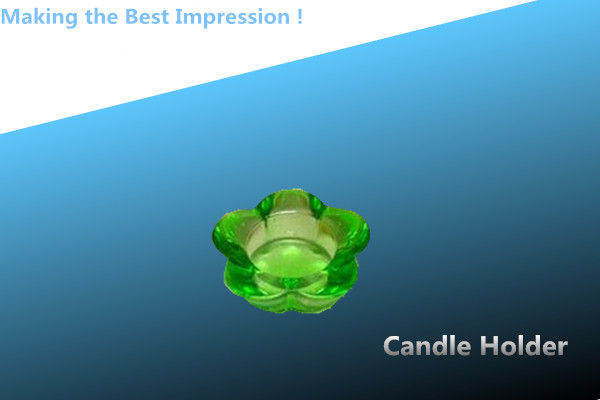 green crystal candle holder/glass candle holder/crystal candle stick/candle holder